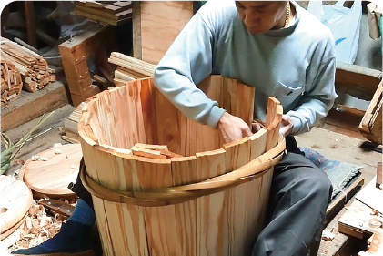 Sugi barrels